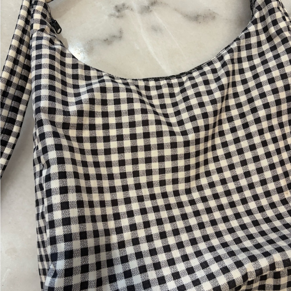 Baggu shoulder gingham bag